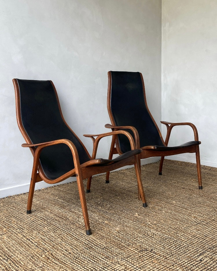 Set van 2 mid-century modern armstoelen