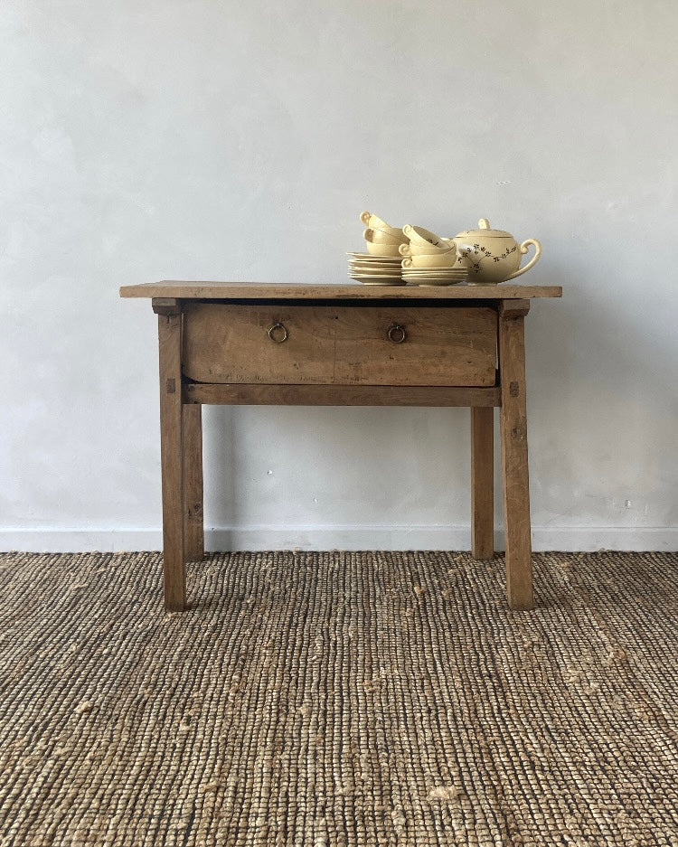 Houten console met schuifje 18e eeuw
