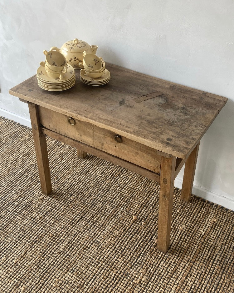 Houten console met schuifje 18e eeuw