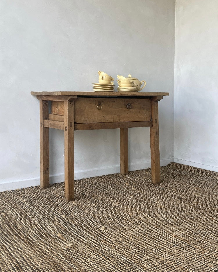 Houten console met schuifje 18e eeuw