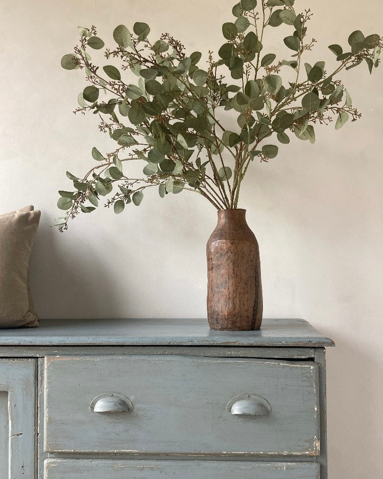 Authentieke houten kastje blauw