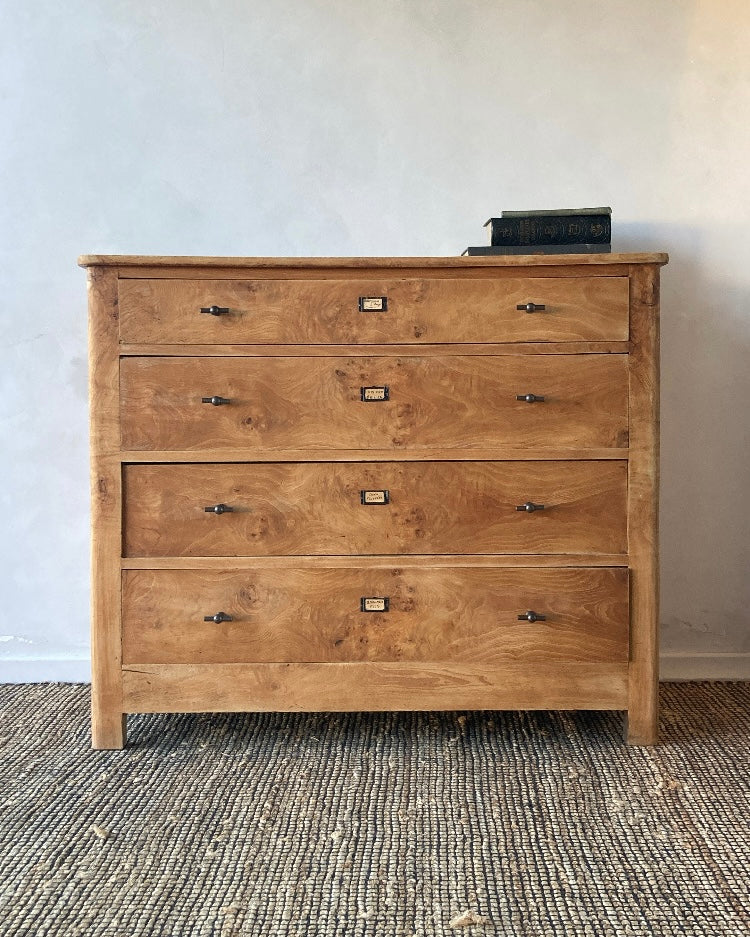 Authentieke houten commode met lades