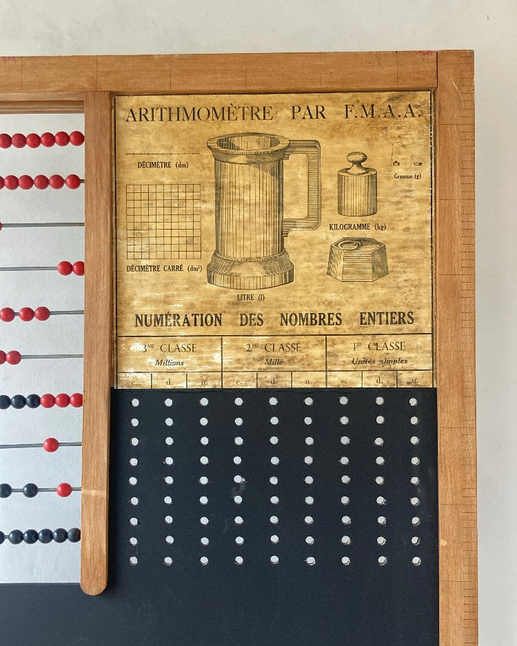 Oud vintage houten schoolbord