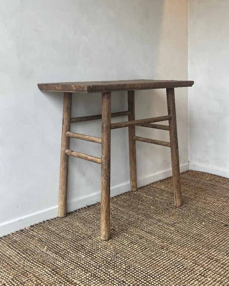 Houten side table of wasbak