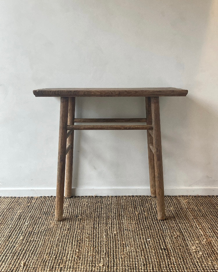 Houten side table of wasbak