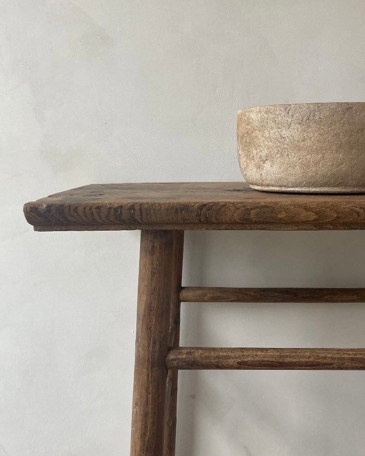 Houten side table of wasbak
