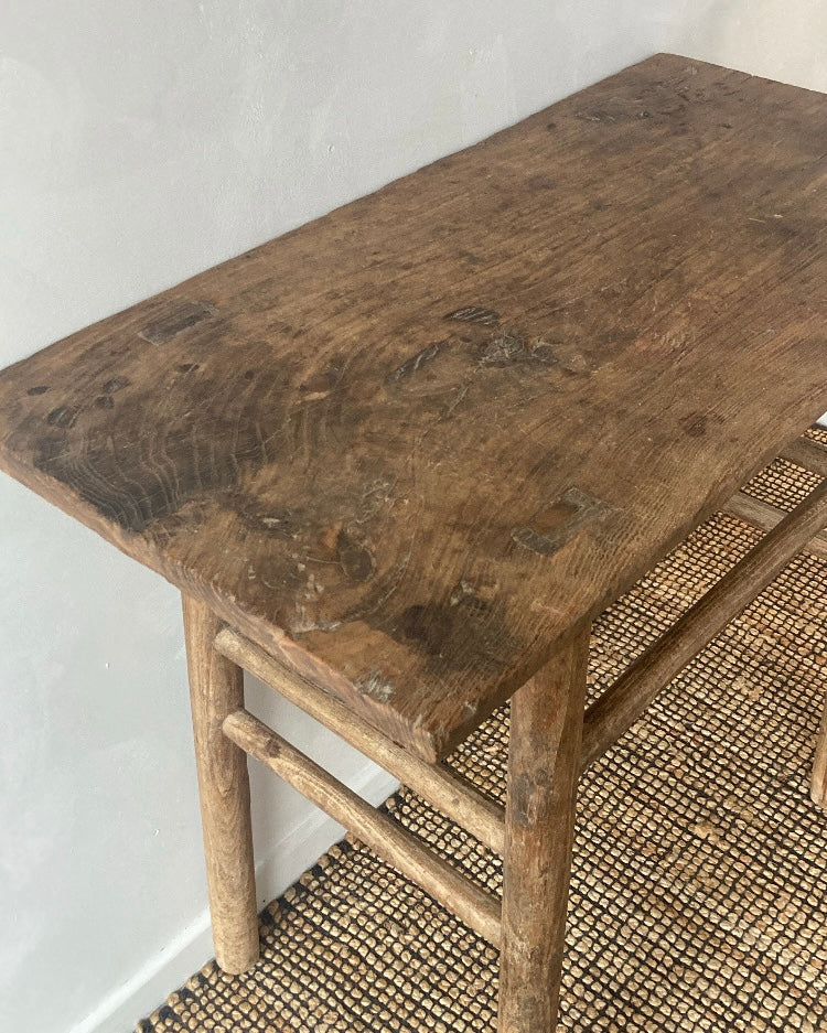 Houten side table of wasbak