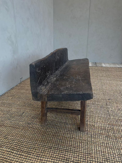 Cederhouten bank met rug