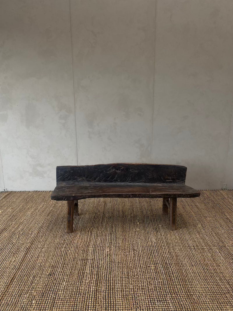 Cederhouten bank met rug