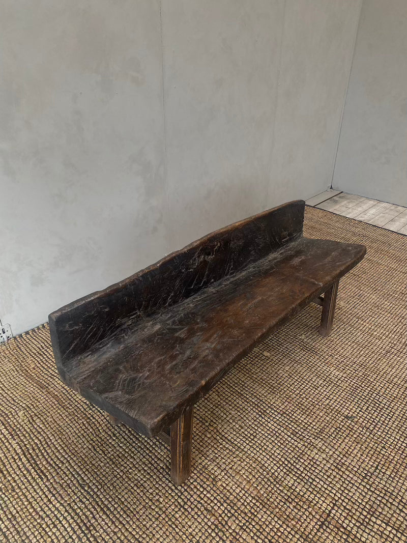 Cederhouten bank met rug