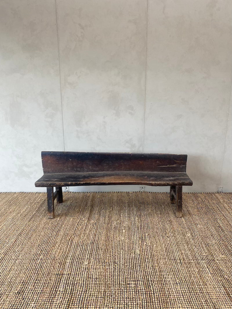 Cederhouten bank met rug