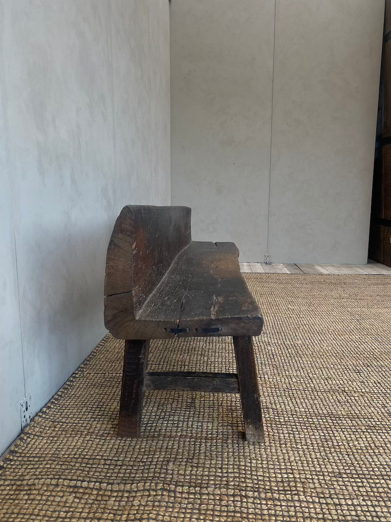 Cederhouten bank met rug