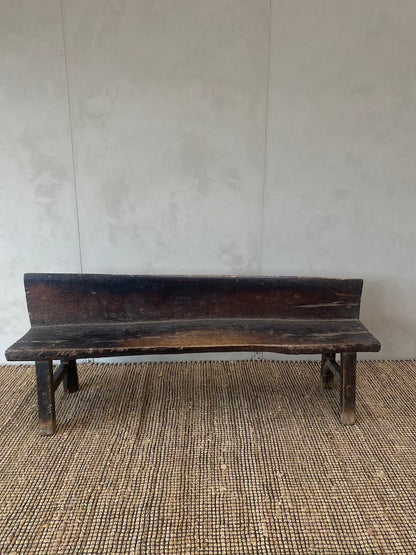 Cederhouten bank met rug