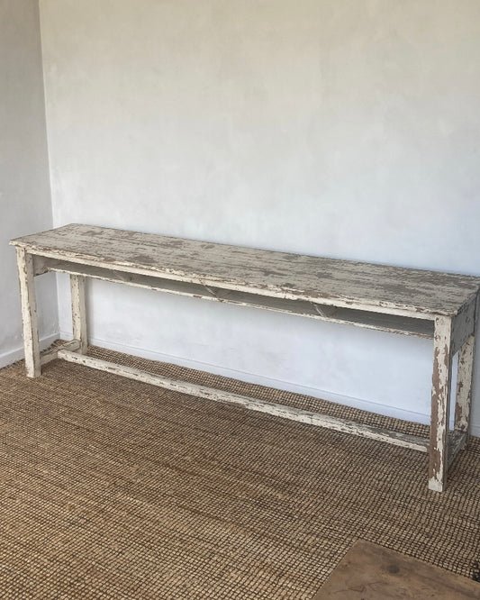 Lange console met originele patine