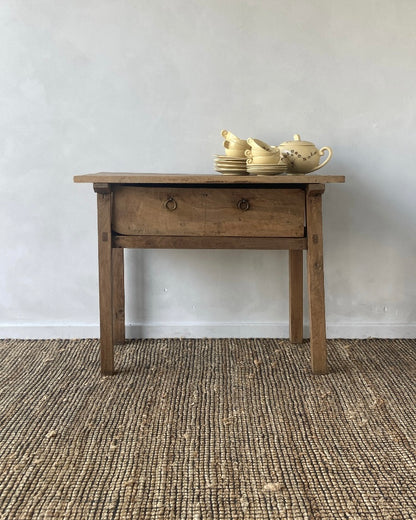 Houten console met schuifje 18e eeuw