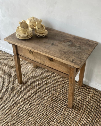 Houten console met schuifje 18e eeuw