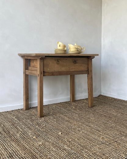 Houten console met schuifje 18e eeuw