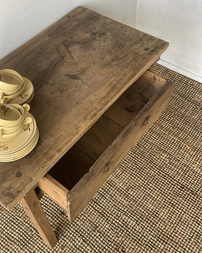 Houten console met schuifje 18e eeuw